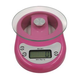 WH-B11 digitální kuchyňská váha s minutkou do 5kg / 1g růžová - ✔️ cena, recenze | Mikrovahy.cz