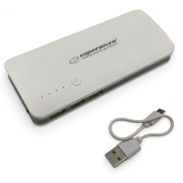 Esperanza EMP106WE Powerbanka 8000mAh - bílo-šedá - ✔️ cena, recenze | Mikrovahy.cz