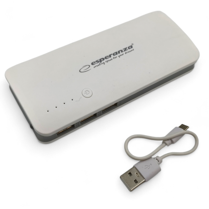 Esperanza EMP106WE Powerbanka 8000mAh - bílo-šedá - ✔️ cena, recenze | Mikrovahy.cz