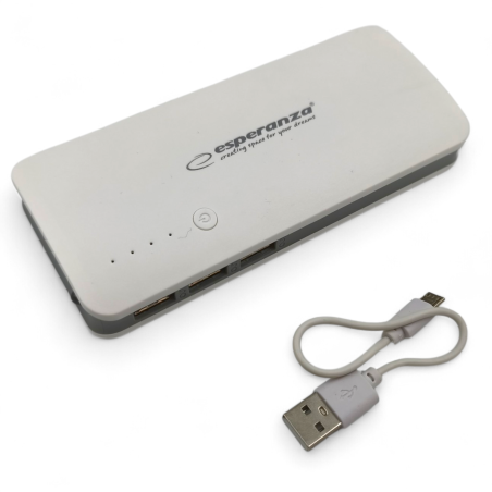 Esperanza EMP106WE Powerbanka 8000mAh - bílo-šedá - ✔️ cena, recenze | Mikrovahy.cz