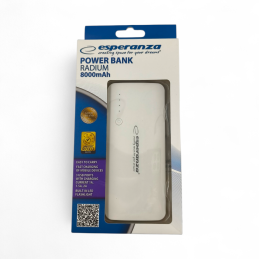 Esperanza EMP106WE Powerbanka 8000mAh - bílo-šedá - ✔️ cena, recenze | Mikrovahy.cz