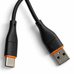 Kabel USB-A – USB-C Miccell VQ-D06, 2,4 A, 1 m, černý - ✔️ cena, recenze | Mikrovahy.cz